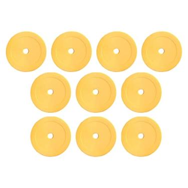 Imagem de YIJU 10 Peças de Cones Planos, Marcadores de Pontos de Treinamento Duráveis Antiderrapantes para Treinadores de Karatê Basquete Futebol, Laranja