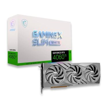 Imagem de Placa de Vídeo MSI Gaming X Slim White RTX 4060Ti 16GB GDDR6
