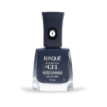 Imagem de Esmalte Risqué Diamond Gel Noites Iluminadas Night em Miami 9,5ml