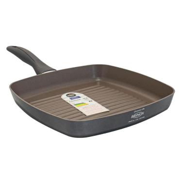 Imagem de Frigideira Bistequeira Antiaderente Cerâmica Ceramic Life Smart Plus Cinza 22x24cm - Br...