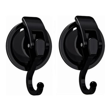 Imagem de Apkhgtb Ganchos de ventosa para chuveiro, banheiro, cozinha, porta de vidro, espelho, azulejo – bucha, toalha, casaco, suporte de gancho de roupão de banho para pendurar – cabide de guirlanda