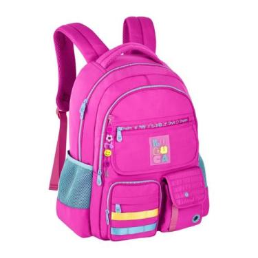 Imagem de Mochila De Costas Luluca Pandinha Escolar Juvenil Meninas, Rosa