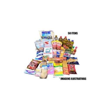 Imagem de Cesta Básica Alimento Gde Completa Total 50 Itens P/ Doação - Higipack