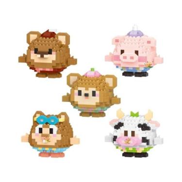 Imagem de Mini Blocos de Construção 3D - Modelo de Diamante de Animal - Brinqued