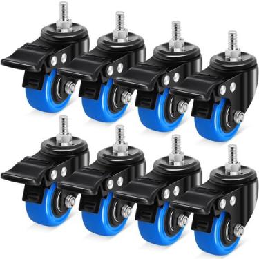 Imagem de Stem Caster Wheels Humagineer de 5 cm Heavy Duty com fechadura, conjun