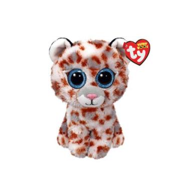 Imagem de Pelúcia Ty Coco Beanie Boos Toyng  Leopardo Azul Malhado com 16cm