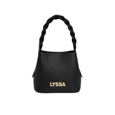 Imagem de Bolsa Feminina Lyssa Transversal Preta com Alça Trançada – Pequena, Casual, Elegante e Versátil para Dia a Dia e Eventos