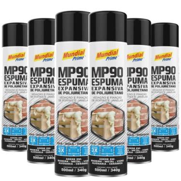 Imagem de Kit 6 Espuma Expansiva Pu 500ml Mundial Prime
