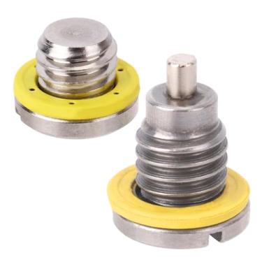 Imagem de 2 Conjuntos Tampa Dreno Unidade Inferior para Mercury MerCruiser, Rosca 3/8-16 Parafuso Magnético 8M0058389 & Parafuso Não Magnético 10-79953Q04 com 2pçs Junta Vedação