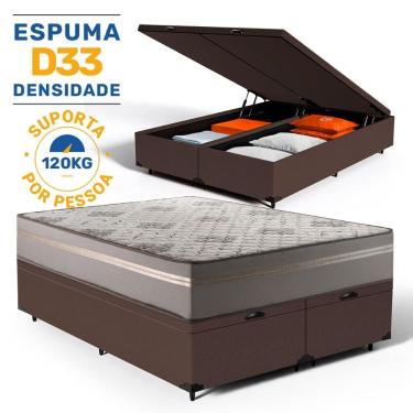 Imagem de Cama Box Baú com Colchão de Espuma D33 Millenium One Face Queen 158cm