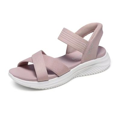 Imagem de Skechers Sandália feminina Ultra Flex 3.0-Never Netter Hands Free Slip-On, blush, 35 EU