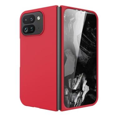 Imagem de LTLMYDAM Capa elegante para Google Pixel 10 Pro Fold, PC fosco ultrafina e leve com tudo incluído, capa protetora de tela, vermelha, 10 Pro Fold