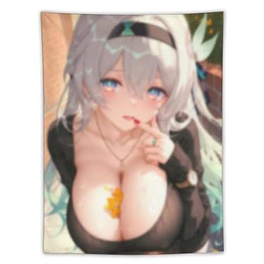 Imagem de LIEGBMEU Sexy Bikini Hot Anime Girl Tapeçaria 152.4 cm x 203.2 cm Interior Exterior Wall Quilt Art Decoração de Tapeçaria Caprichosa, AE17