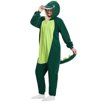 Imagem de LandRosy Macacão unissex de animais de pelúcia para o Dia das Bruxas, Dinossauro, 10-12 Years