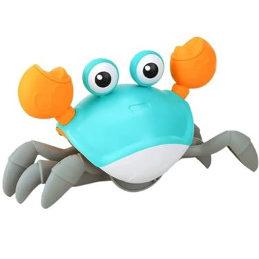 Imagem de Caranguejo Siri Fujão Brinquedo Para Bebê Interativo De Plástico Dança de Lado Criança Infantil Kizumba