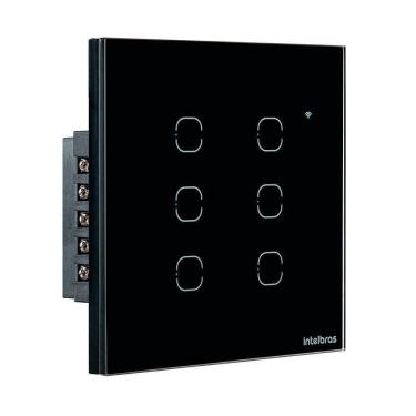 Imagem de Interruptor Eletrico Smart Wifi Touch Preto Ews 1006 4850027 Intelbras