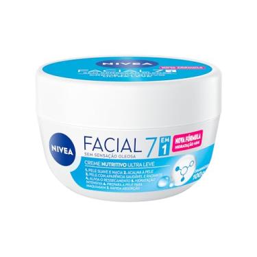 Imagem de NIVEA Creme Facial Nutritivo 100g - Sua fórmula à base de água, Karité e Vitaminas hidrata por 30h sem deixar a pele oleosa, além de ser um ótimo primer