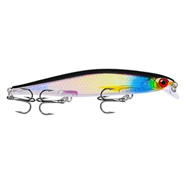 Imagem de ZZTWER 1 iscas de pesca Minnow 11 cm 13 g isca flutuante de robalo artificial duro wobbler topwater barulhento Crankbait equipamento de pesca