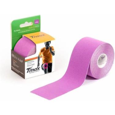 Imagem de Bandagem Elástica Funcional Adesiva Tmax Cor Lilás