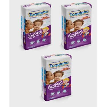 Imagem de Kit Fralda Descartável Toquinho de Gente Basic Plus Tamanho SXG - 120 