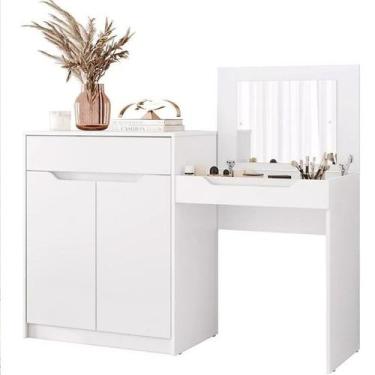 Imagem de Penteadeira Escrivaninha 2 Portas 1 Gaveta Trend - Albatroz Móveis, Br