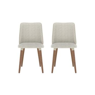 Imagem de Conjunto 2 Cadeiras para Sala de Jantar Dakota 2 Unidade - Natural/Cha