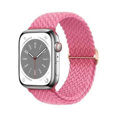Imagem de Pulseira De Elástico Trançado Solo Loop Para Apple Watch De 45mm 44mm 
