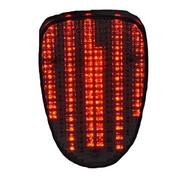 Imagem de Luz traseira de freio com lentes fumê de LED para motocicleta com indicadores de luz de seta integrados para Yamaha 99-03 Road Star, 96-08 Royal Star, 98-08 Vstar CLASSIC