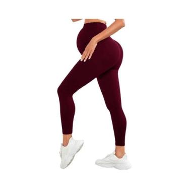 Imagem de Leggings De Maternidade Para Mulheres Acima Da Barriga Roupas Ativas P