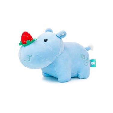 Imagem de Brinquedo de pelúcia de pelúcia Blue Strawberry Nose Rhino - Lightbek 
