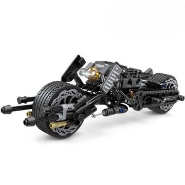 Imagem de Moto Batmoto Bloco de Montar 320 Peças Batman Brinquedo