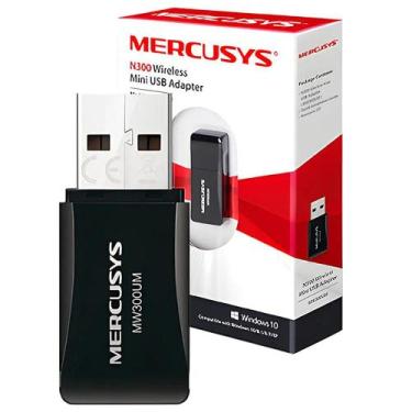 Imagem de Mini Adaptador Mercusys USB Wireless N300