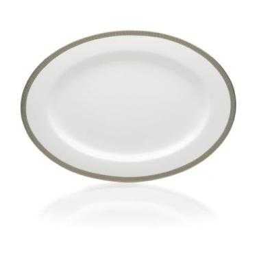 Imagem de Mikasa Travessa oval de ouro de 38 cm, branca