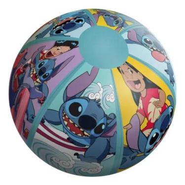 Imagem de Bola Inflável Infantil Stitch 40cm Praia Festas Piscina Chacaras Diver