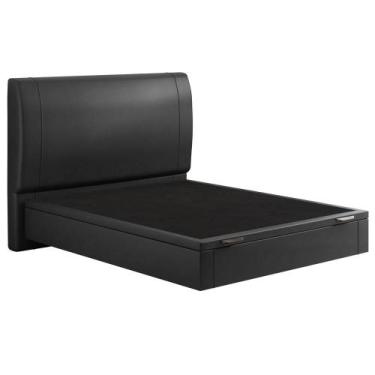 Imagem de Cama Casal Baú Flutuante Com Cabeceira 140cm Spazio S04 material sinté