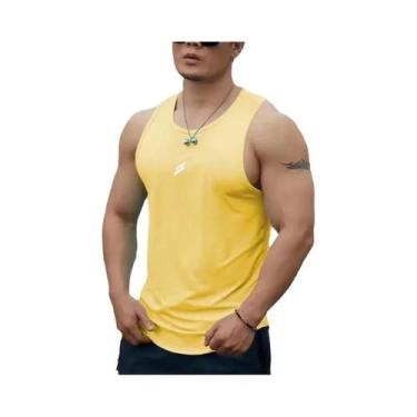 Imagem de Camiseta Regata Masculina De Secagem Rápida Em Malha Para Verão Casual