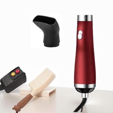 Imagem de CLWHJ Secador De Cabelo Portátil [22M/S Alta Velocidade], Viagem Com Tecnologia Íons Negativos - Oferece 3 Configurações Calor/Velocidade, Voltagem 110 E Motor Baixo Ruído, Ideal Para Casa, (Vermelh