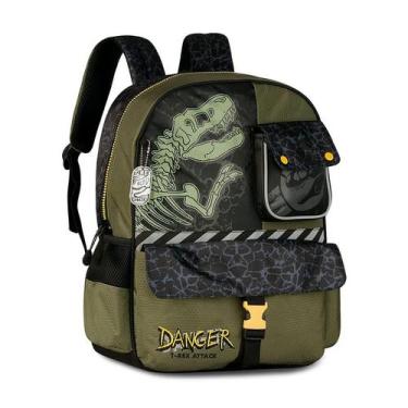 Imagem de Mochila De Costas Infantil Dinossauro T-Rex Escolar Menino - Clio