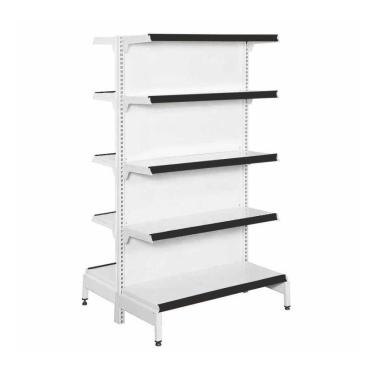 Imagem de Gôndola Prateleira 5 Níveis 40x30 New Plus 1,70 Central Inicial Pe Preto - Sa Gôndolas