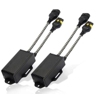 Imagem de Bestview Kit decodificador Canbus 9005 9006 H10, Cancelador de erro anti-oscilação de luz LED, arnês de resistor Plug & Play, pacote com 2