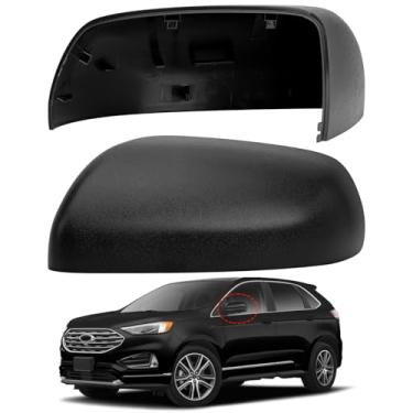 Imagem de LOIYLLEN Substituição da capa do espelho do lado do motorista para Ford Edge 2015 2016 2017 2018 2019 2020 - Capas de espelho do lado esquerdo, acessórios da tampa do espelho retrovisor sem lâmpada