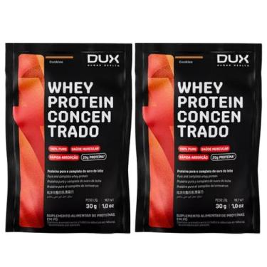 Imagem de 2x Sache Whey Protein Concentrado Dux Cookies 30g, Cookies