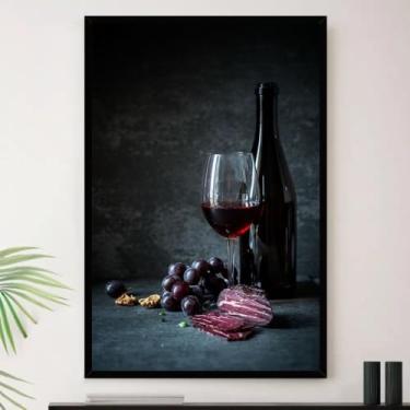 Imagem de Genérico, Quadro Vinho Area Gourmet Cozinha Decorativo A4 23x33cm
