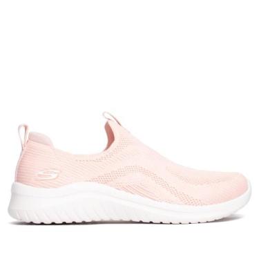 Imagem de Tênis Feminino Skechers Ultra Flex 2.0 Calce Fácil Rosa, Rosa, 38