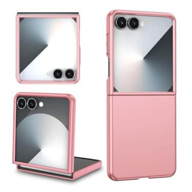 Imagem de Capa para Galaxy Z Flip6 antirreflexo, rígida, à prova de choque e poeira (para Galaxy Z Flip6/rosa)