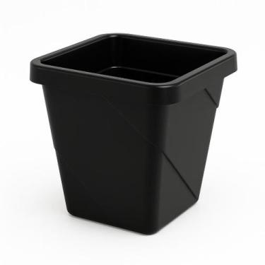 Imagem de Vaso Preto Quadrado 4,5L Para Plantas e Vasos Decorativos - mimos pet