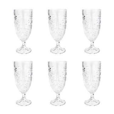 Imagem de Jogo 6 taças 450ml para água de cristal transparente Palm Tree Wolff -