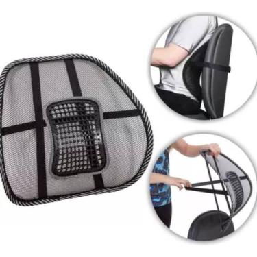 Imagem de Suporte Apoio Lombar Encosto Ergonômico Cadeira Banco Carro - DropJT