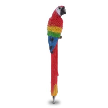 Imagem de Planet Pens Caneta Novidade Papagaio Vermelho - Divertida Única Crianças e Adultos Materiais de Escritório Caneta Esferográfica Animal Escrevendo Caneta Instrumento para Escola e Escritório Decoração Acessórios de Escritório