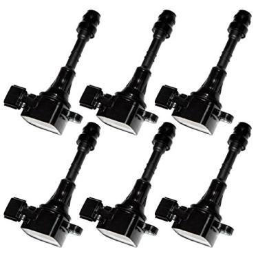 Imagem de Conjunto de 6 bobinas de ignição UF349 compatíveis com Nissan Infiniti Suzuki Altima Frontier Maxima Murano Pathfinder Quest Xterra V6 3.5L 4.0L C1406 50075 5C1403